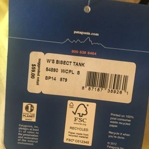 Patagonia athletic tank top